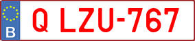 Trailer License Plate